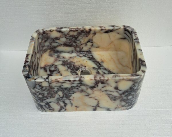 Calacatta Viola Marble Sink, Bathroom Sink, Wall Mounted Marble Sink - Görsel 5