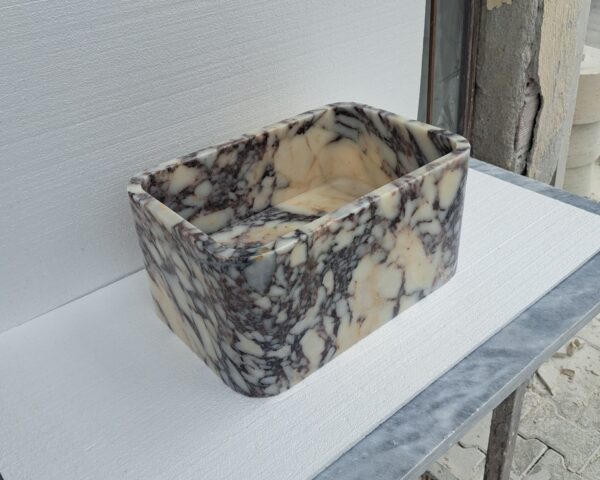 Calacatta Viola Marble Sink, Bathroom Sink, Wall Mounted Marble Sink - Görsel 6